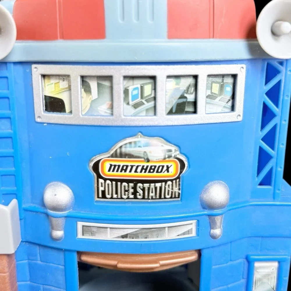 Matchbox Police Station Prison Toy Car Building 2003 Mattel‎